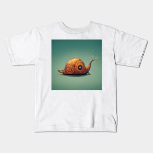 Cartoon of a snail Kids T-Shirt